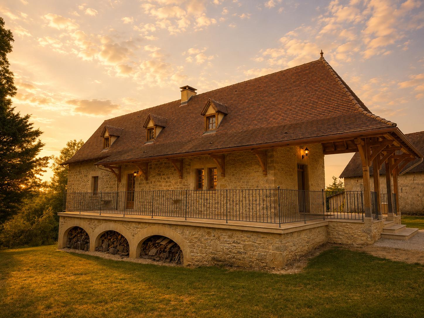 The farmhouse on the domaine